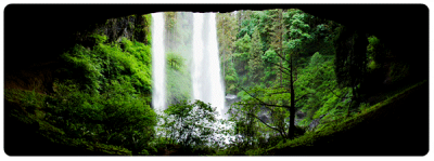 Oregon Outdoor Waterfall Sticker.